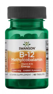 Swanson Vitamin B12 Methylcobalamin - Natural Cherry Flavored 2500 mcg