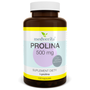 Medverita L- Proline 500 mg Amino rūgštys