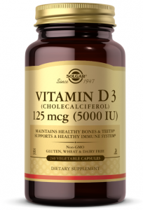 Solgar Vitamin D3 125 mcg (5000 iu)