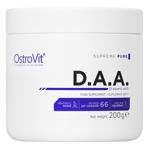 OstroVit D.A.A Powder D-Аспарагиновая Кислота, DAA Поддержка Уровня Тестостерона