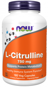Now Foods L-Citrulline 750 mg Lämmastikoksiidi võimendid L-tsitrulliin Aminohapped Enne treeningut ja energiat