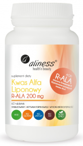 Aliness Alpha Lipoic Acid R-ALA 200 mg