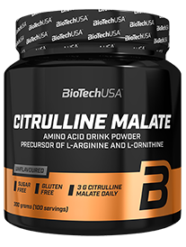 Biotech Usa Citrulline Malate Azoto oksido stiprintuvai L-citrulinas Amino rūgštys Prieš treniruotę ir energija