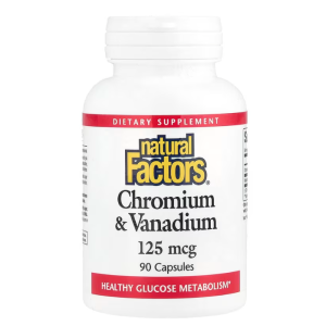 Natural Factors Chromium & Vanadium 125 mcg