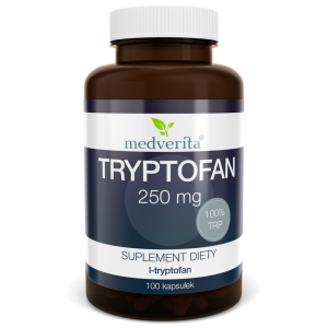 Medverita L-Tryptophan 250 mg L-triptofanas Amino rūgštys