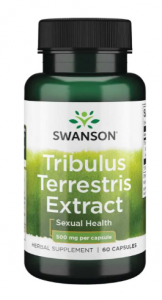 Swanson Tribulus Terrestris Extract 500 mg Testosterona Līmeņa Atbalsts