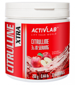 Activlab Citrulline Xtra Azoto oksido stiprintuvai L-citrulinas Amino rūgštys Prieš treniruotę ir energija