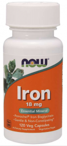 Now Foods Iron 18 mg