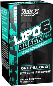 Nutrex Lipo-6 Black Hers Ultra Concentrate Riebalų degikliai Svorio valdymas