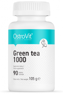 OstroVit Green Tea 1000 Žalioji arbata Apetito kontrolė Svorio valdymas