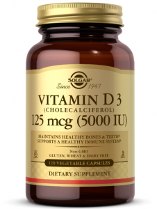 Solgar Vitamin D3 125 mcg (5000 iu)