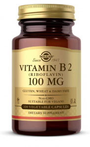 Solgar Vitamin B2 (Riboflavin) 100 mg