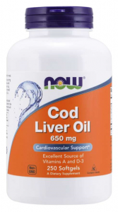 Now Foods Cod Liver Oil 650 mg