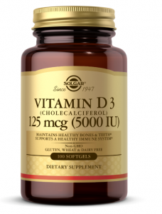 Solgar Vitamin D3 125 mcg (5000 iu)