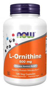 Now Foods L-Ornithine 500 mg Aminoskābes