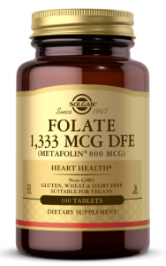 Solgar Folate 1,333 mcg DFE Metafolin 800 mcg