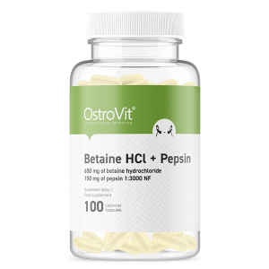 OstroVit Betaine HCl + Pepsin 650 mg/ 150 mg