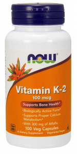 Now Foods Vitamin K-2 100 mcg