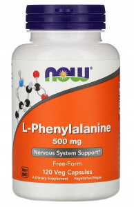 Now Foods L-Phenylalanine 500 mg L-fenilalaninas Amino rūgštys
