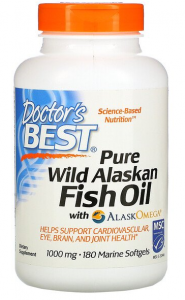 Doctor's Best Pure Wild Alaskan Fish Oil with AlaskOmega 1000 mg