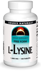Source Naturals L-Lysine 1000 mg L-lizinas Amino rūgštys