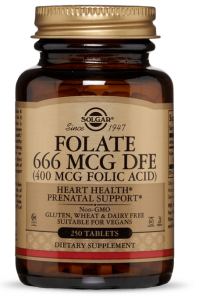 Solgar Folate 666 mcg DFE (400 mcg folic acid)