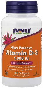 Now Foods Vitamin D-3 1000 iu