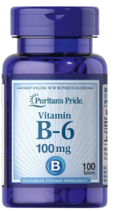 Puritan's Pride Vitamin B-6 (Pyridoxine Hydrochloride) 100 mg