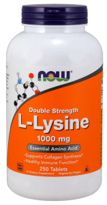 Now Foods L-Lysine 1000 mg L-Лизин Аминокислоты