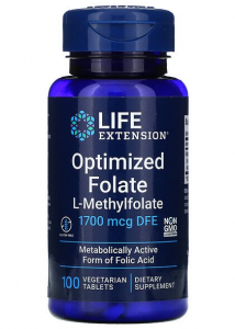 Life Extension Optimized Folate 1700 mcg DFE