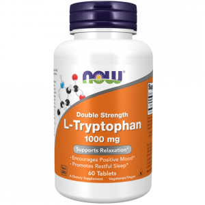 Now Foods L-Tryptophan 1000 mg L-Triptofāns Aminoskābes