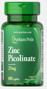Puritan's Pride Zinc Picolinate 25 mg