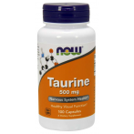Now Foods Taurine 500 mg L-Taurīns Aminoskābes