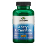 Swanson Acetyl L-Carnitine 500 mg L-karnitinas Amino rūgštys Svorio valdymas