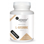 Aliness L-Arginine 800 mg Azoto oksido stiprintuvai L-argininas Amino rūgštys Prieš treniruotę ir energija