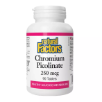Natural Factors Chromium Picolinate 250 mcg