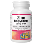 Natural Factors Zinc Bisglycinate 25 mg