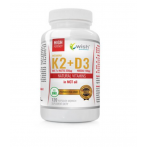 WISH Pharmaceutical Vitamin K2 Mk-7 200mcg + D3 100mcg in MCT oil