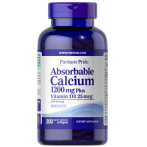 Puritan's Pride Absorbable Calcium 1200 mg Plus Vitamin D3 25 mcg