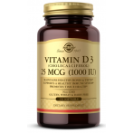 Solgar Vitamin D3 Cholecalciferol 25 mcg 1000 iu