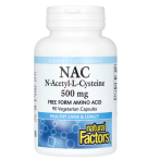 Natural Factors N-Acetyl-L Cysteine 500 mg Aminoskābes