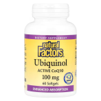 Natural Factors Ubiquinol, Active CoQ10 100 mg