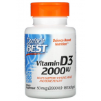 Doctor's Best Vitamin D3 50 mcg 2000 iu