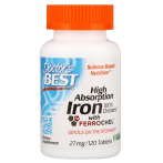 Doctor's Best High Absorption Iron with Ferrochel 27 mg