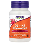 Now Foods Vitamin D3 + K2 Chewables