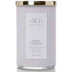 Manly Indulgence Scented Candle Gray Tweed