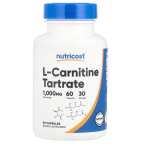 Nutricost L-Carnitine Tartrate Л-Карнитин Аминокислоты Контроль Веса