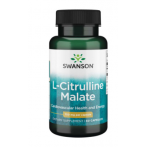 Swanson L-Citrulline Malate 750 mg Azoto oksido stiprintuvai L-citrulinas Amino rūgštys Prieš treniruotę ir energija
