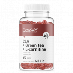 OstroVit CLA+Green Tea+L-Carnitine L-Karnitīns Zaļā Tēja Svara Kontrole