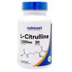 Nutricost L-Citrulline 1000 mg L-Citrulīns Aminoskābes